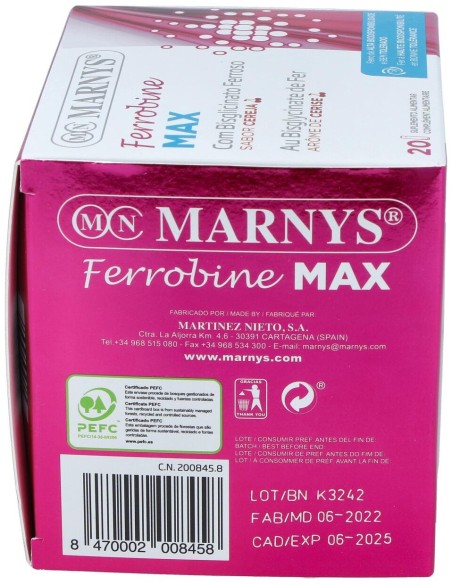 Marnys Ferrobine Max 20 Viales