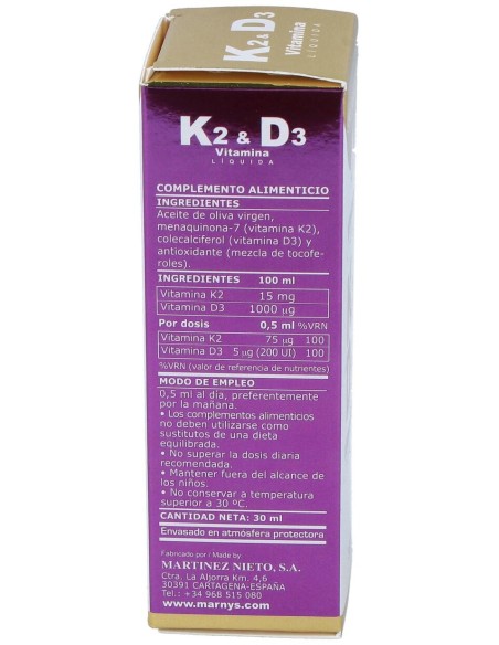 Vitamina K2 D3 30Ml.