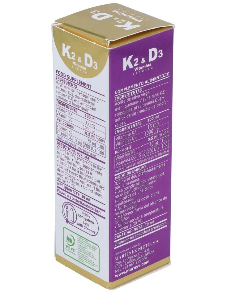 Vitamina K2 D3 30Ml.