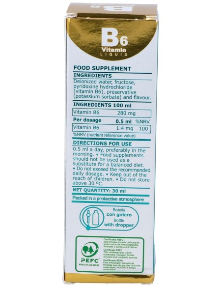 Vitamina B6 Liquida 30Ml.