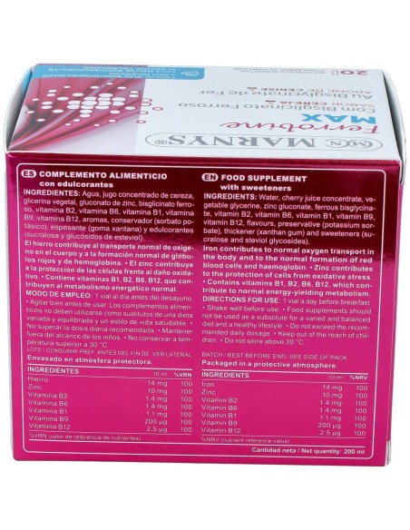 Marnys Ferrobine Max 20 Viales
