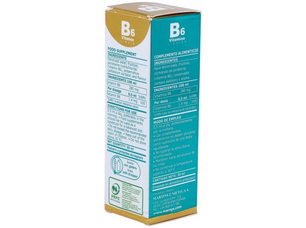 Vitamina B6 Liquida 30Ml.
