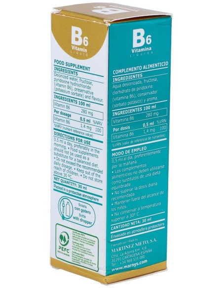Vitamina B6 Liquida 30Ml.