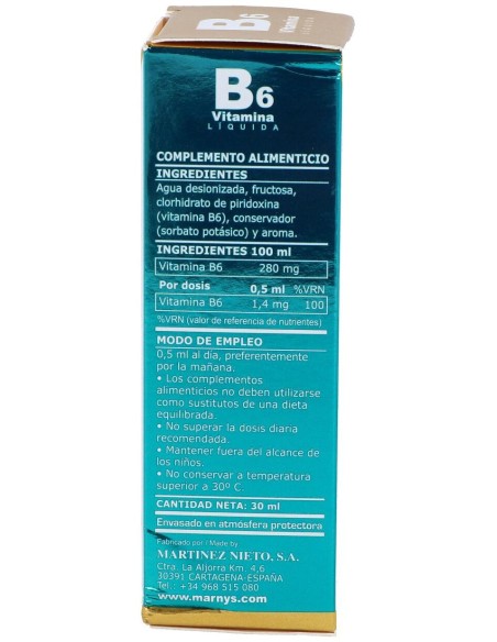 Vitamina B6 Liquida 30Ml.