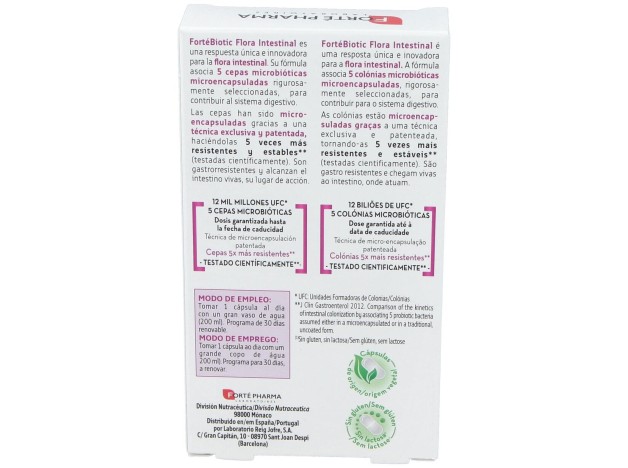 Forté Pharma Fortébiotic+ Flora Intestinal, 30...