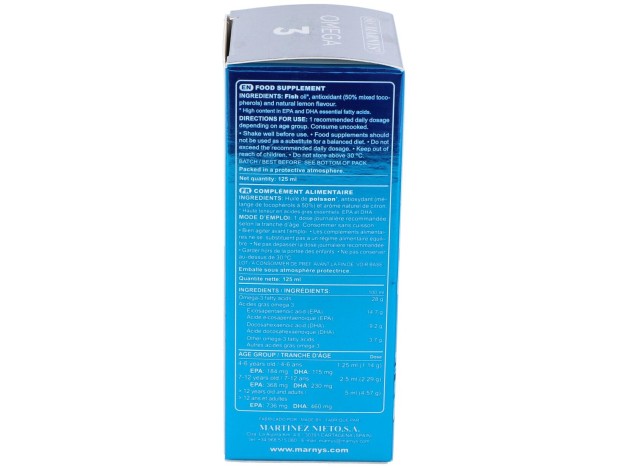 Omega 3 Marino Sabor Limon 125Ml.