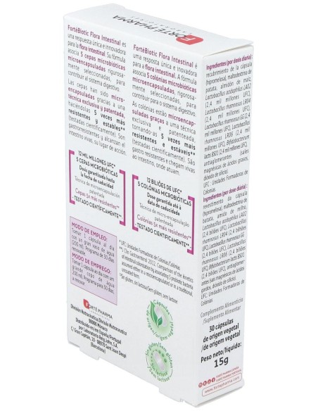 Forté Pharma Fortébiotic+ Flora Intestinal, 30 Cápsulas