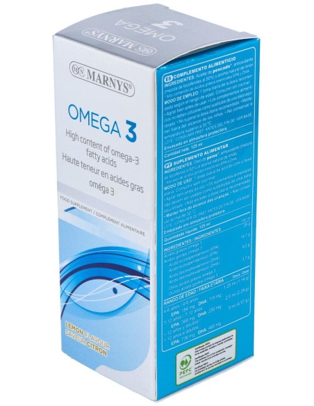 Omega 3 Marino Sabor Limon 125Ml.