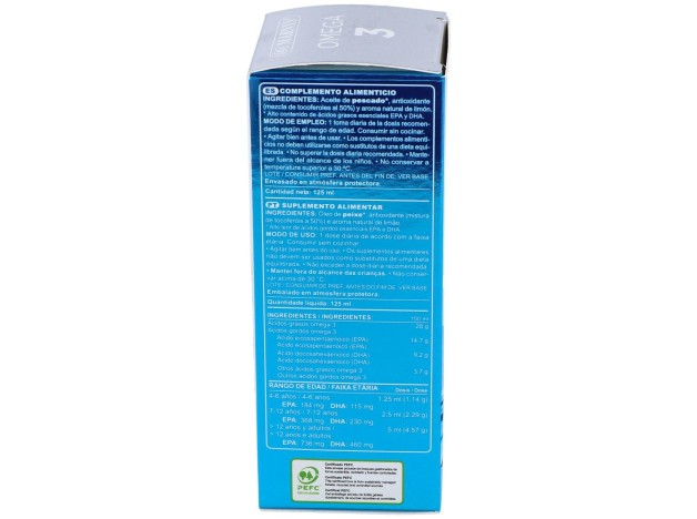 Omega 3 Marino Sabor Limon 125Ml.