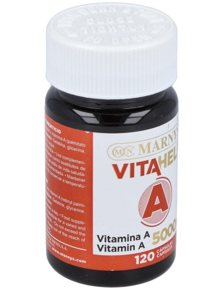 Marnys Vitamina A 5000Ui Línea Vitahelp 120Caps