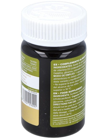 Marnys Vitahelp Vitamina D3 4000Ui 120Caps