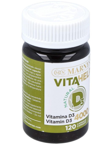 Marnys Vitahelp Vitamina D3 4000Ui 120Caps