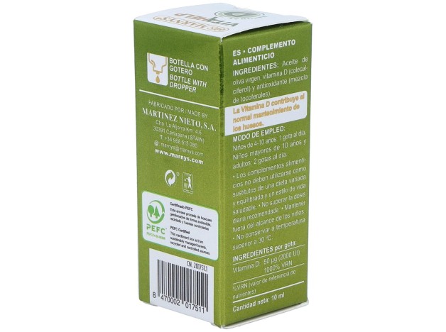 Marnys Vitamina D 2000Ui Líquida Línea Vitahelp...