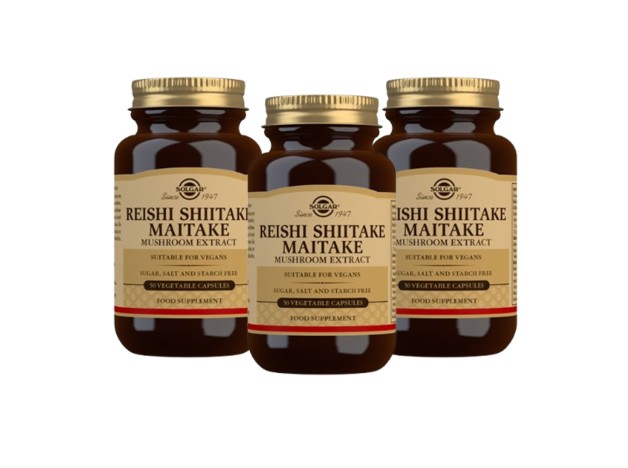 Solgar Reishi Shiitake Maitake 3x50 Cápsulas...