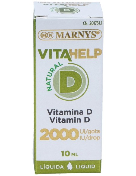 Marnys Vitamina D 2000Ui Líquida Línea Vitahelp 10Ml