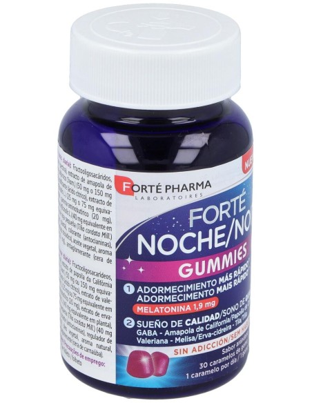 Forté Noche Adormecimiento Más Rápido 30 Gummies