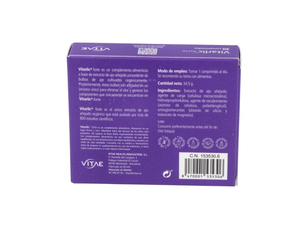 Vitarlic Forte (Kyolic Forte) 1000Mg. 30Comp.