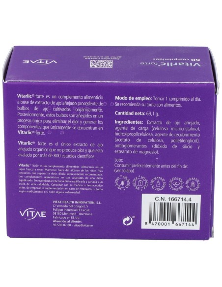 Vitarlic Forte (Kyolic Forte) 1000Mg. 60Comp.