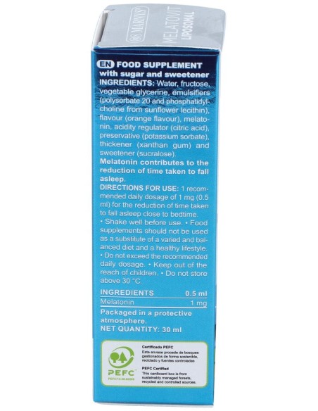 Melatovit Liposomal Melatonina Liposomada 30Ml.