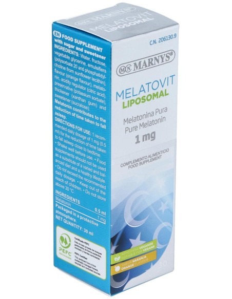 Melatovit Liposomal Melatonina Liposomada 30Ml.