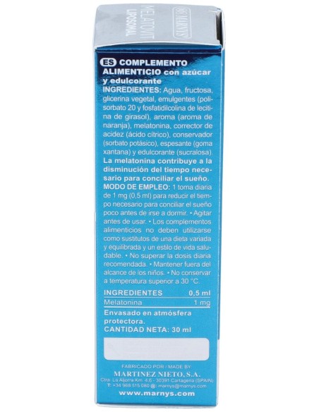 Melatovit Liposomal Melatonina Liposomada 30Ml.