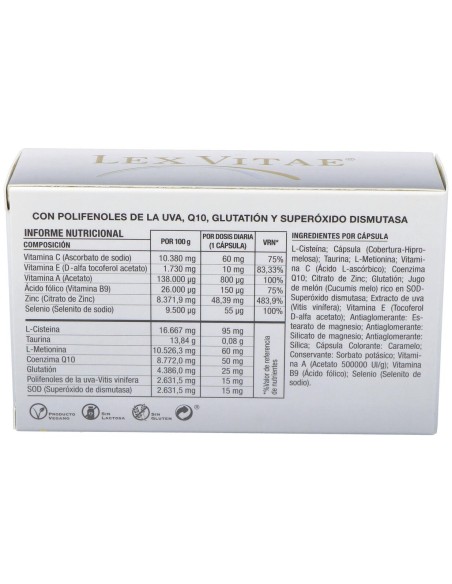 Lex Vitae (Uso Interno) Blister 60Cap.