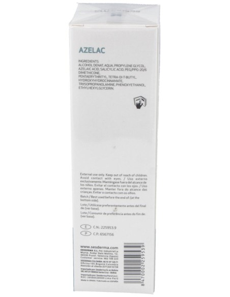 Azelac Locion Cara-Cuerpo-Cuero Cabelludo 100Ml.