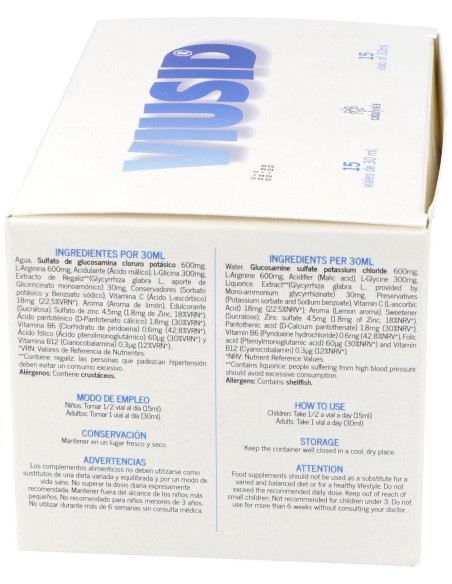 Viusid Solucion Oral 30 Ml 15 Viales