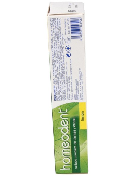 Homéodent Dentífrico Dientes Y Encías Limón 75Ml