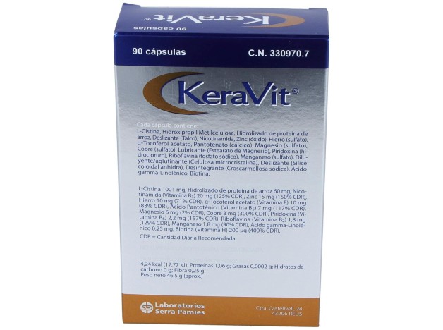 Keravit Cabello Y Uñas 90Cap.