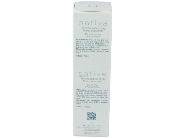Cosmeclinik Sativa Desodorante Spray 125 Ml.
