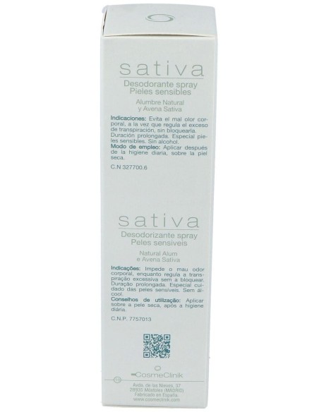 Cosmeclinik Sativa Desodorante Spray 125 Ml.