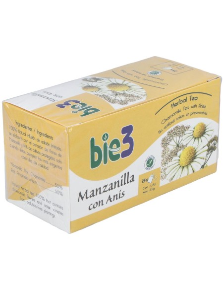 Bie3 Infusión Manzanilla Con Anís 25 Filtros
