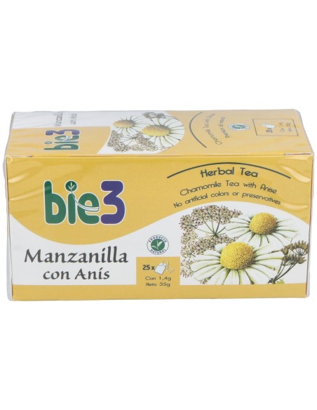 Bie3 Infusión Manzanilla Con Anís 25 Filtros