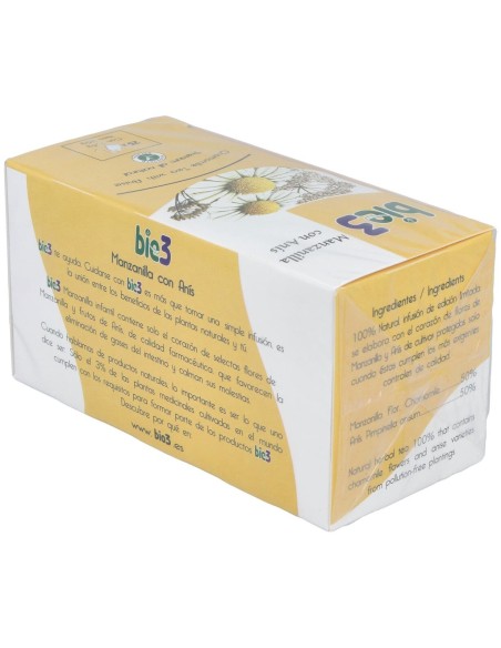Bie3 Infusión Manzanilla Con Anís 25 Filtros