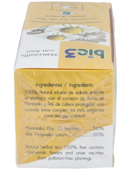 Bie3 Infusión Manzanilla Con Anís 25 Filtros