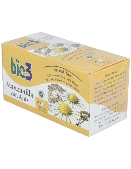 Bie3 Infusión Manzanilla Con Anís 25 Filtros