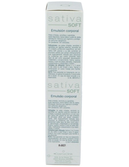 Sativa Soft Emulsión Corporal Cosmeclinik 200Ml