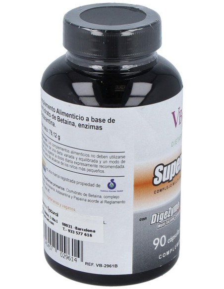 Vbyotics Super Enzimas Vegetales 868Mg 90Caps