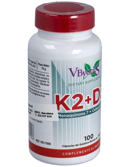 Vitamina K2+D3 100Perlas