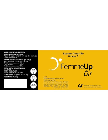 FemmeUp Oil Omega7 110 Perlas