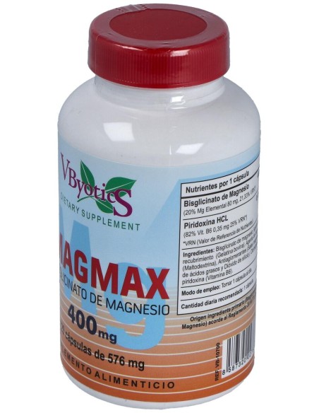 Vbyotics Bisglicinato De Magnesio 400Mg 120Comp