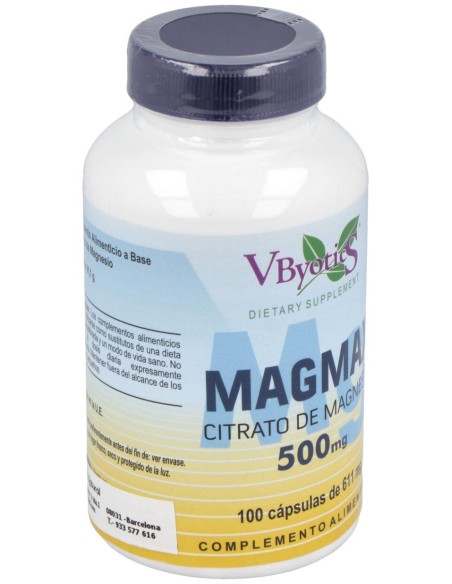 Vbyotics Magmax Magnesio Citrato 500Mg 100Caps