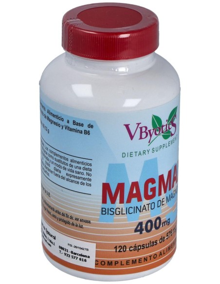 Vbyotics Bisglicinato De Magnesio 400Mg 120Comp