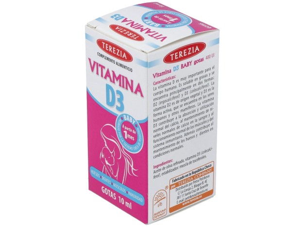 Terezia Vitamina D3 Gotas 10Ml