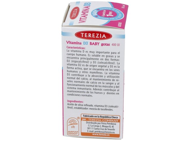 Terezia Vitamina D3 Gotas 10Ml