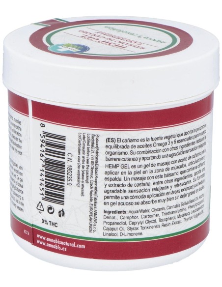 Annabis Hemp Gel Bálsamo De Masaje 300Ml