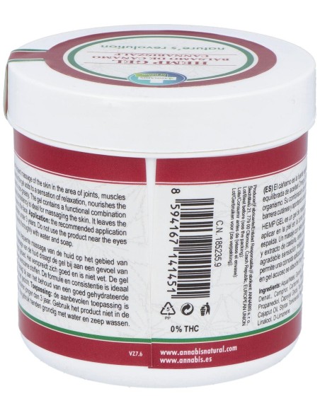 Annabis Hemp Gel Bálsamo De Masaje 300Ml