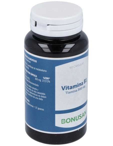 Bonusan Vitamina B1 Tiaminaulas Vegetales 60Caps