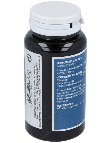 Bonusan Vitamina B1 Tiaminaulas Vegetales 60Caps